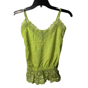 VTG Y2k Abercrombie & Fitch Eyelet Lace Trim Camisole Small Women's Bella Swan